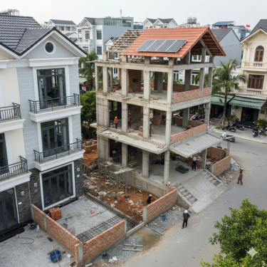 Những quy chuẩn quan trọng khi xây dựng nhà phố