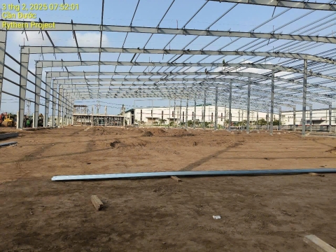 Thi công lắp dựng kết cấu thép nhà xưởng chuyên nghiệp 